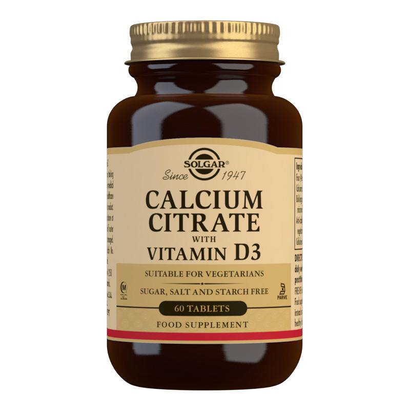 Calcium Citrate with Vitamin D3 Tablets - 60 Tablets